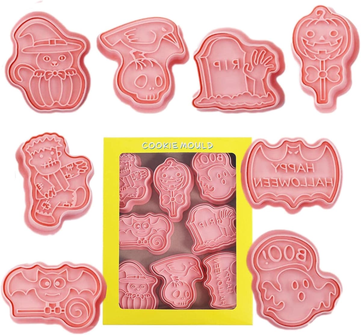 Set Cortador Marcador Halloween N°5 - 8 Diseños5