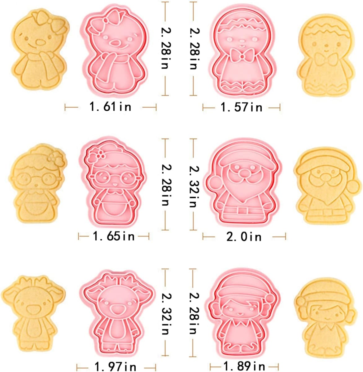 Set Cortador Marcador Navidad N°1 6 Diseños6