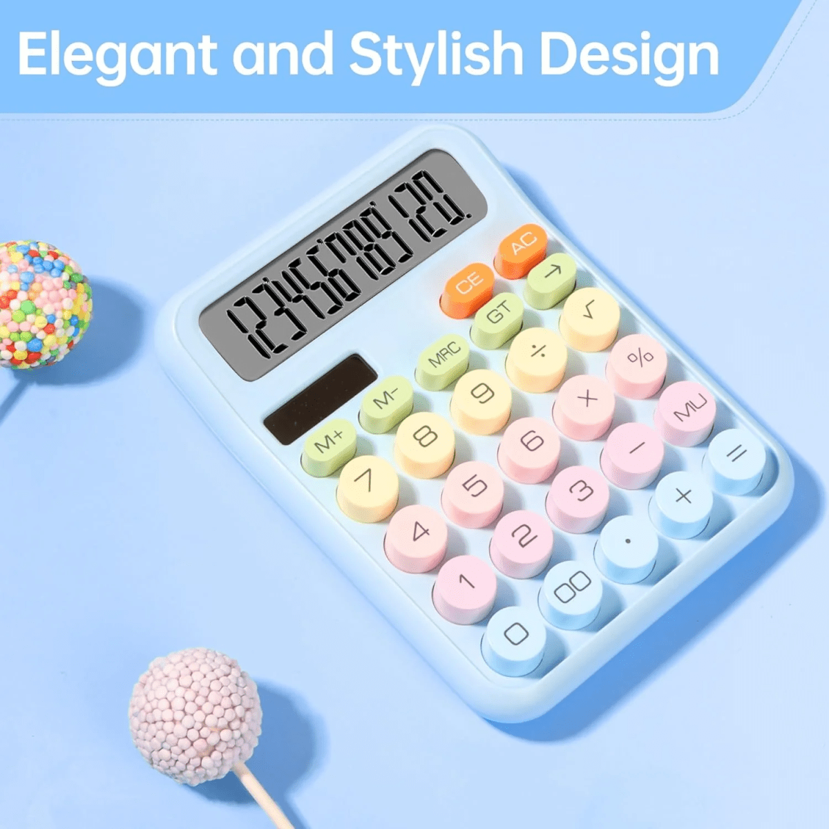 Calculadora De Escritorio Colores Pastel Dx-8186