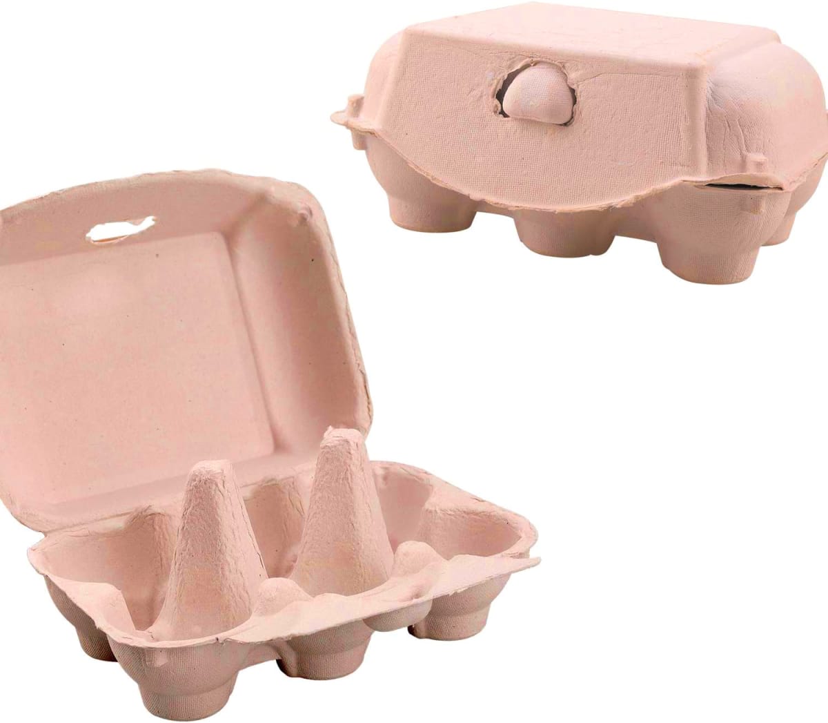Caja para 6 Huevos Cartón Rosa Pastel 6 Unidades3