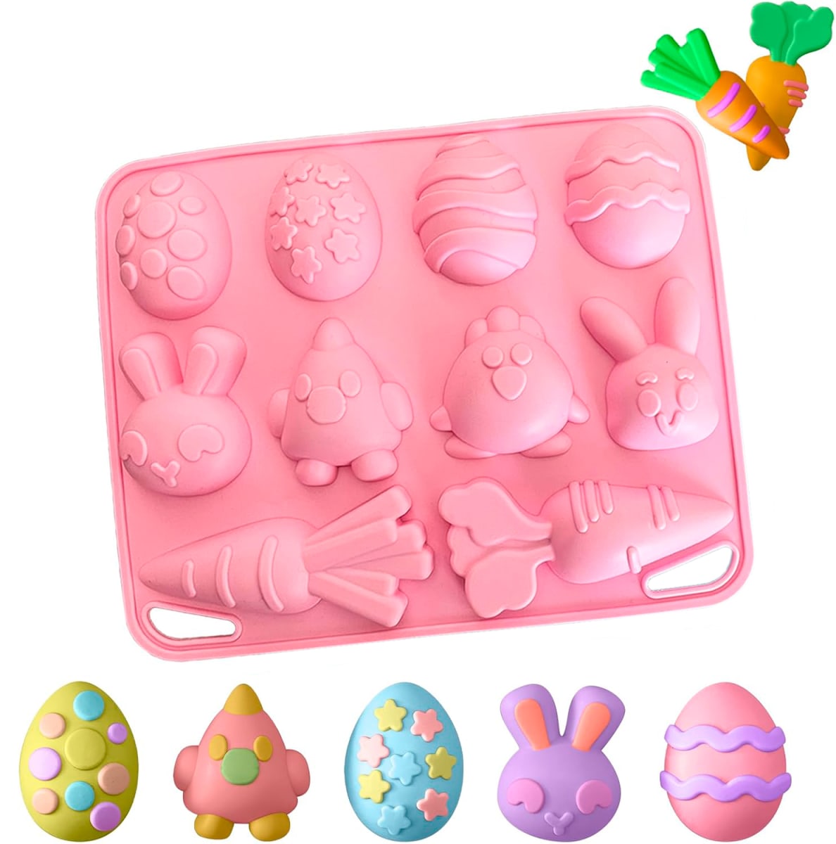 Molde Mix Pascua 10 Cavidades Silicona 0