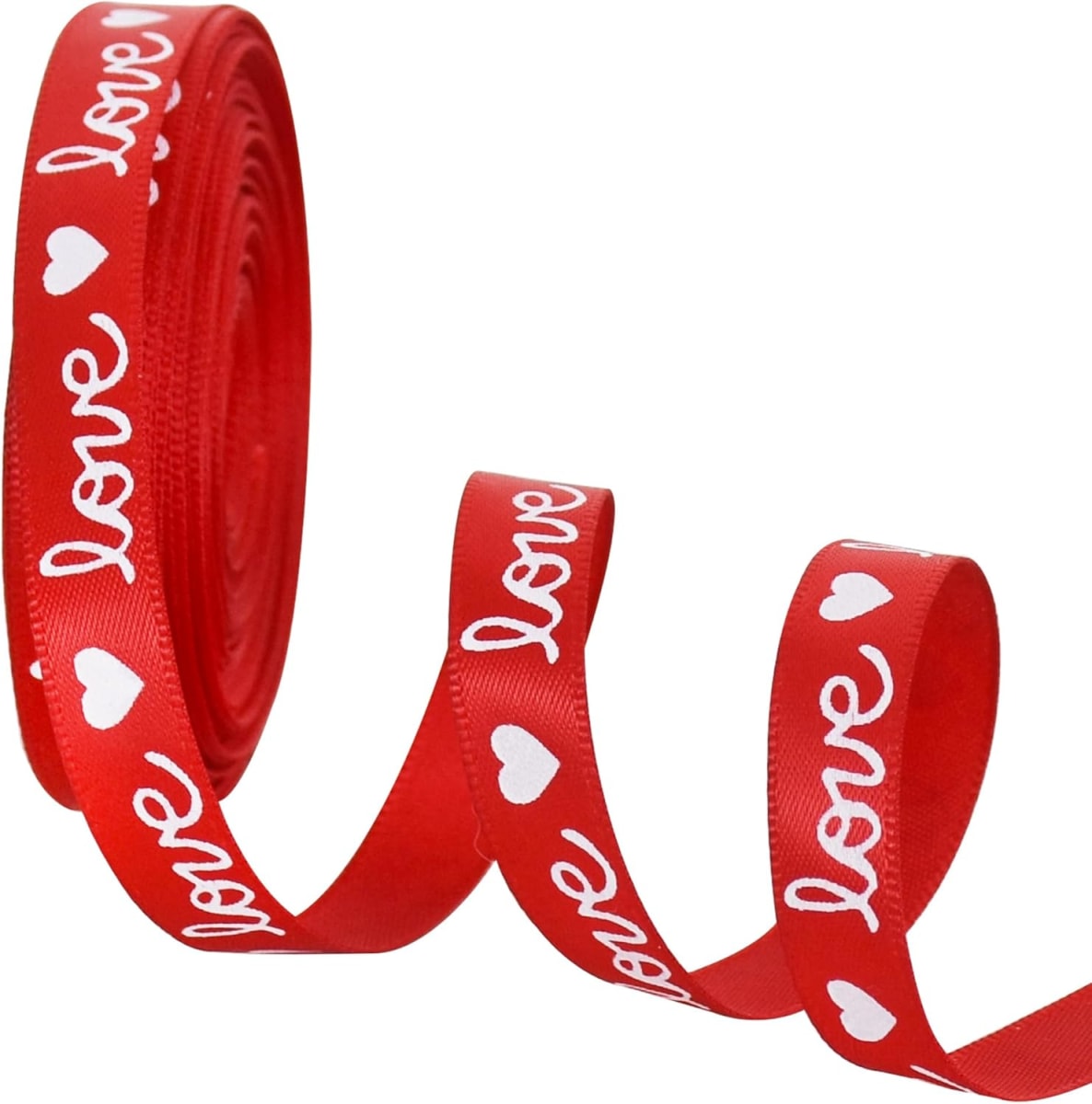 Cinta de Tela para Lazo Love Rojo 5 Mts.2