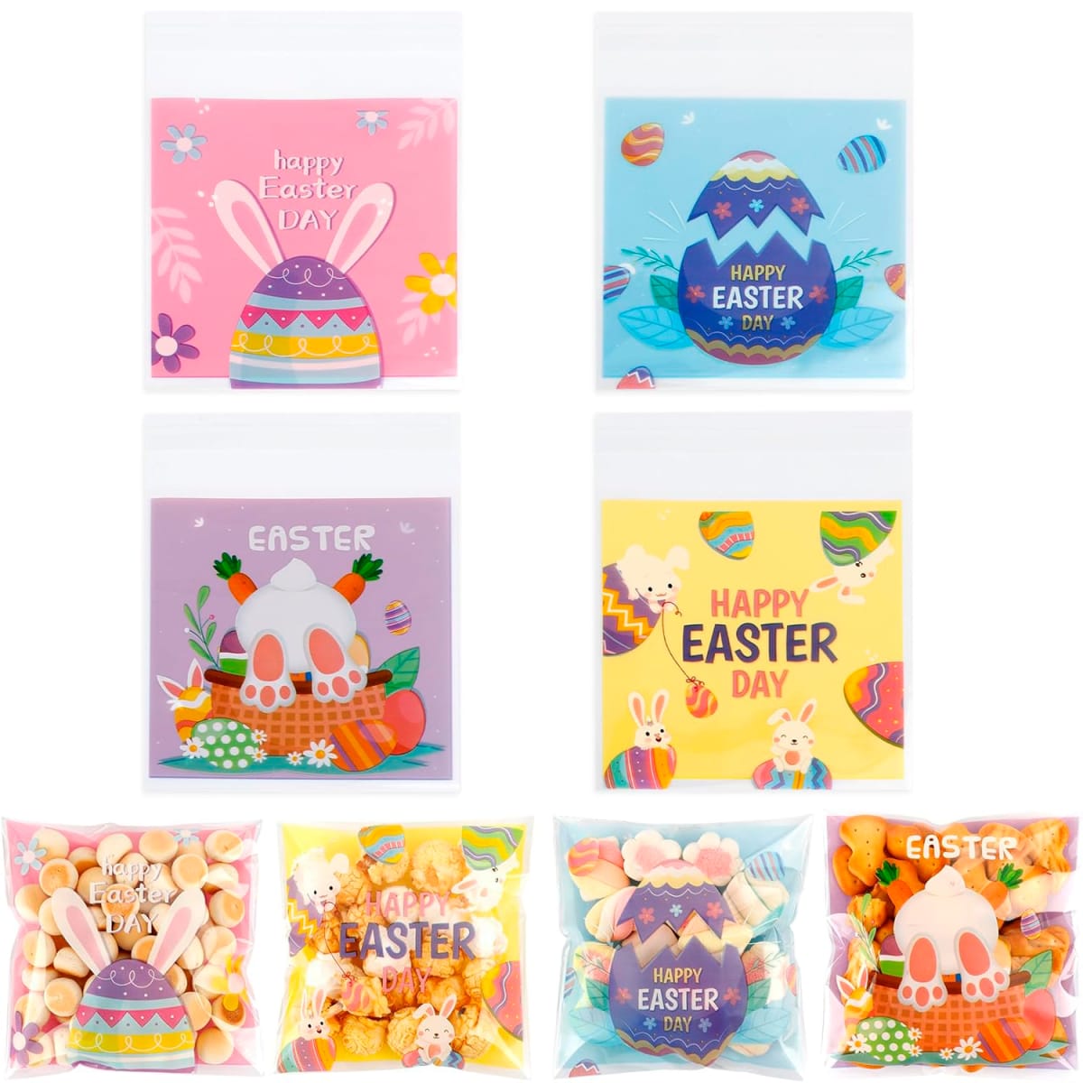 Bolsa Celofán Pascua N°1 10x10 con Adhesivo - 100 Unidades1