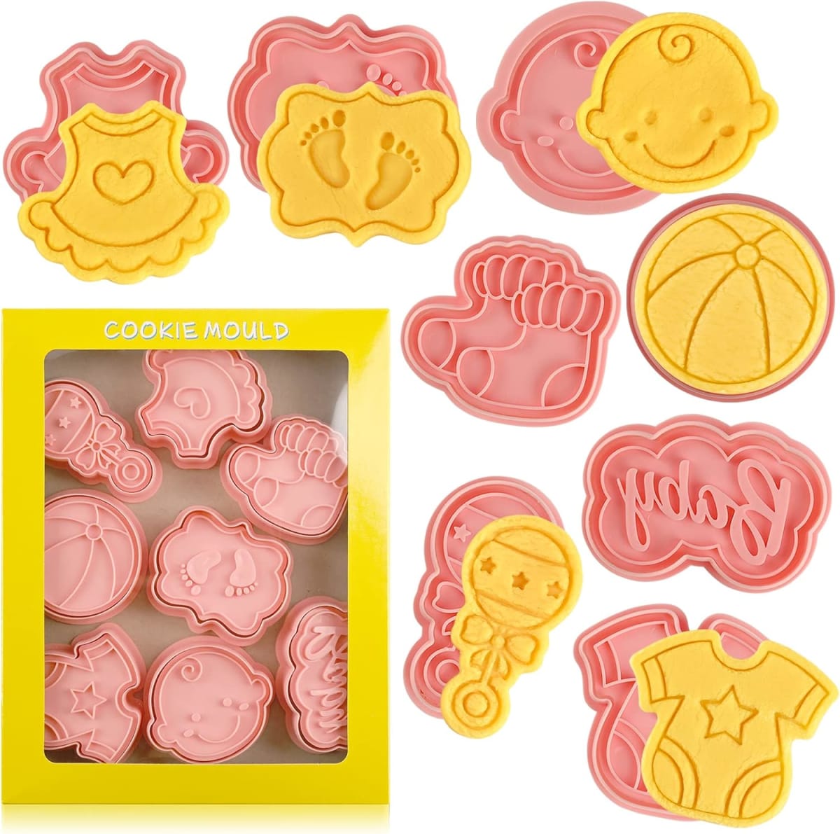 Set Cortador Marcador Baby Shower N°2 - 8 Diseños6
