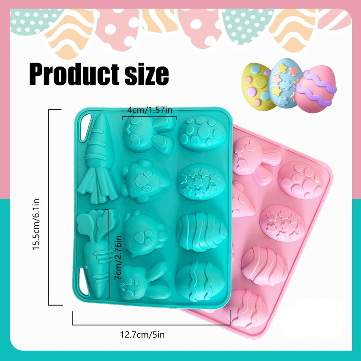 Molde Mix Pascua 10 Cavidades Silicona4