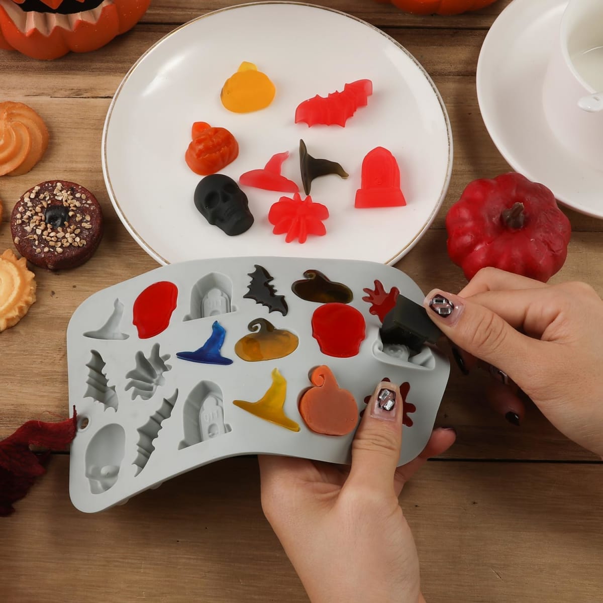 Molde Chocolate Mix Halloween N°2 Silicona8