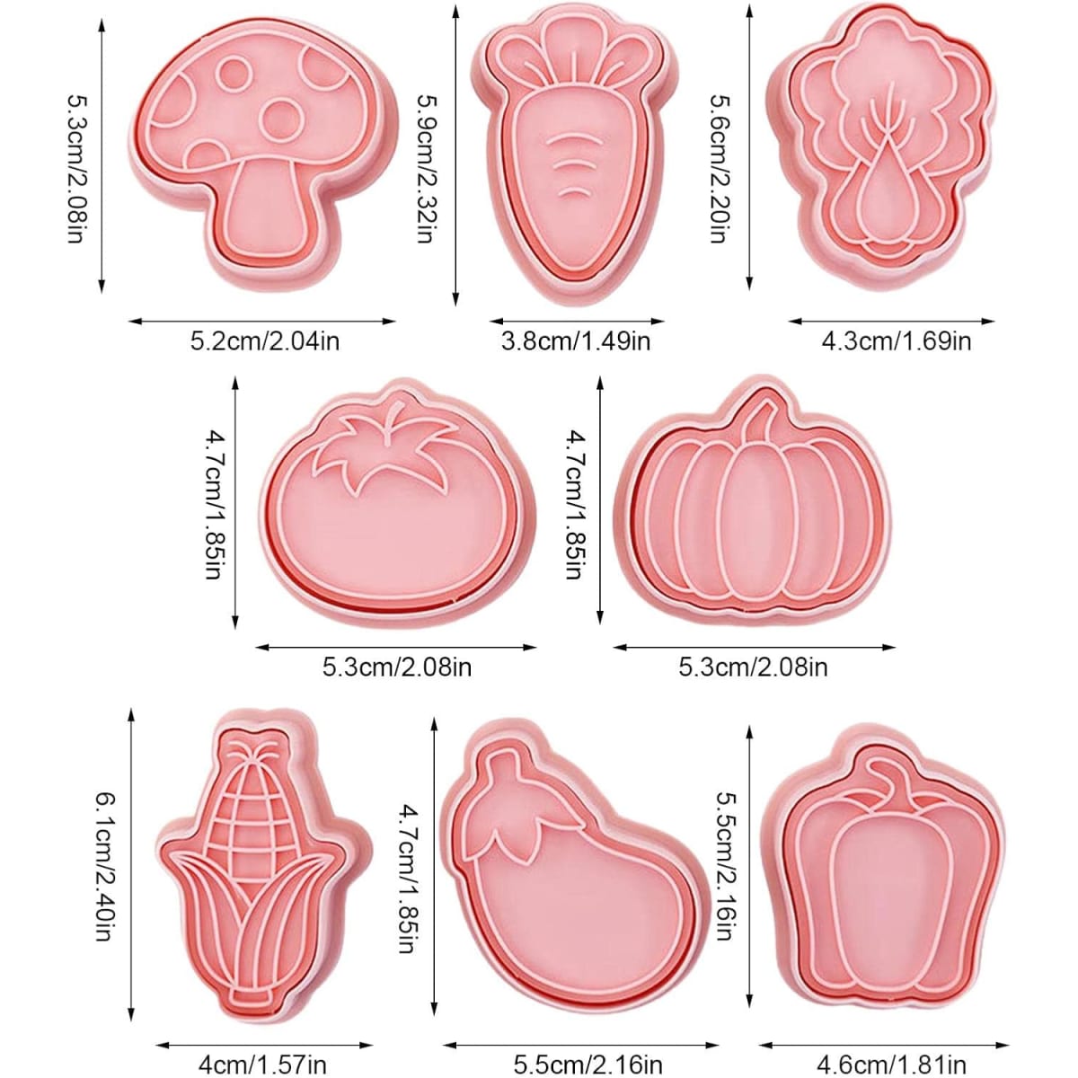 Set Cortador Marcador Vegetales 8 Diseños6