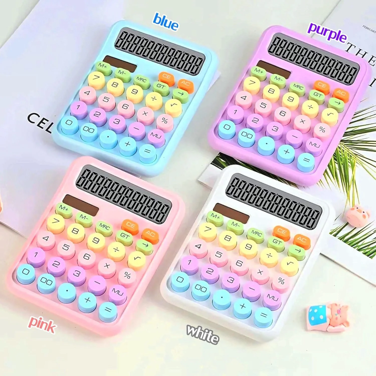 Calculadora De Escritorio Colores Pastel Dx-8182