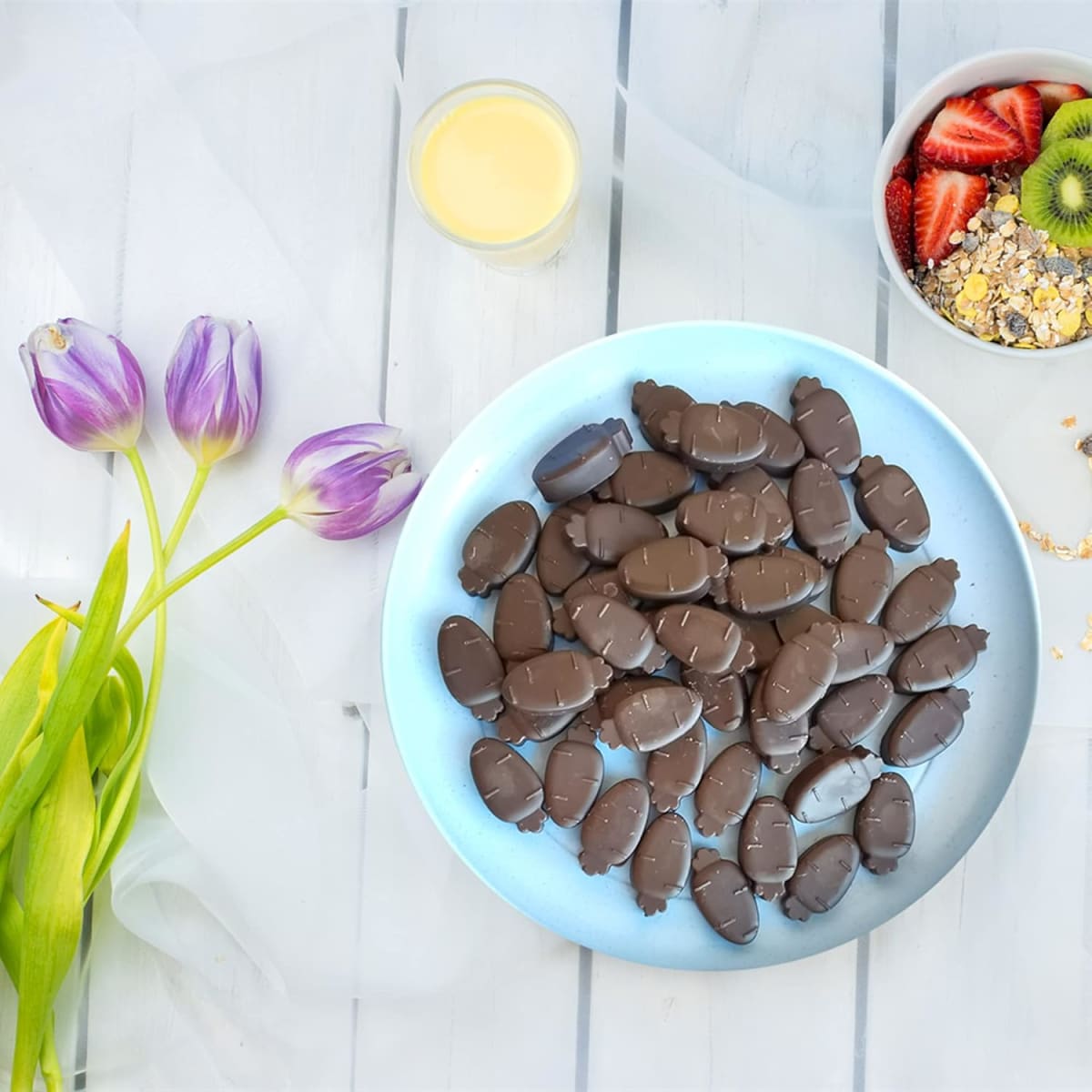 Molde Chocolate Silicona Zanahorias 119 Cavidades6