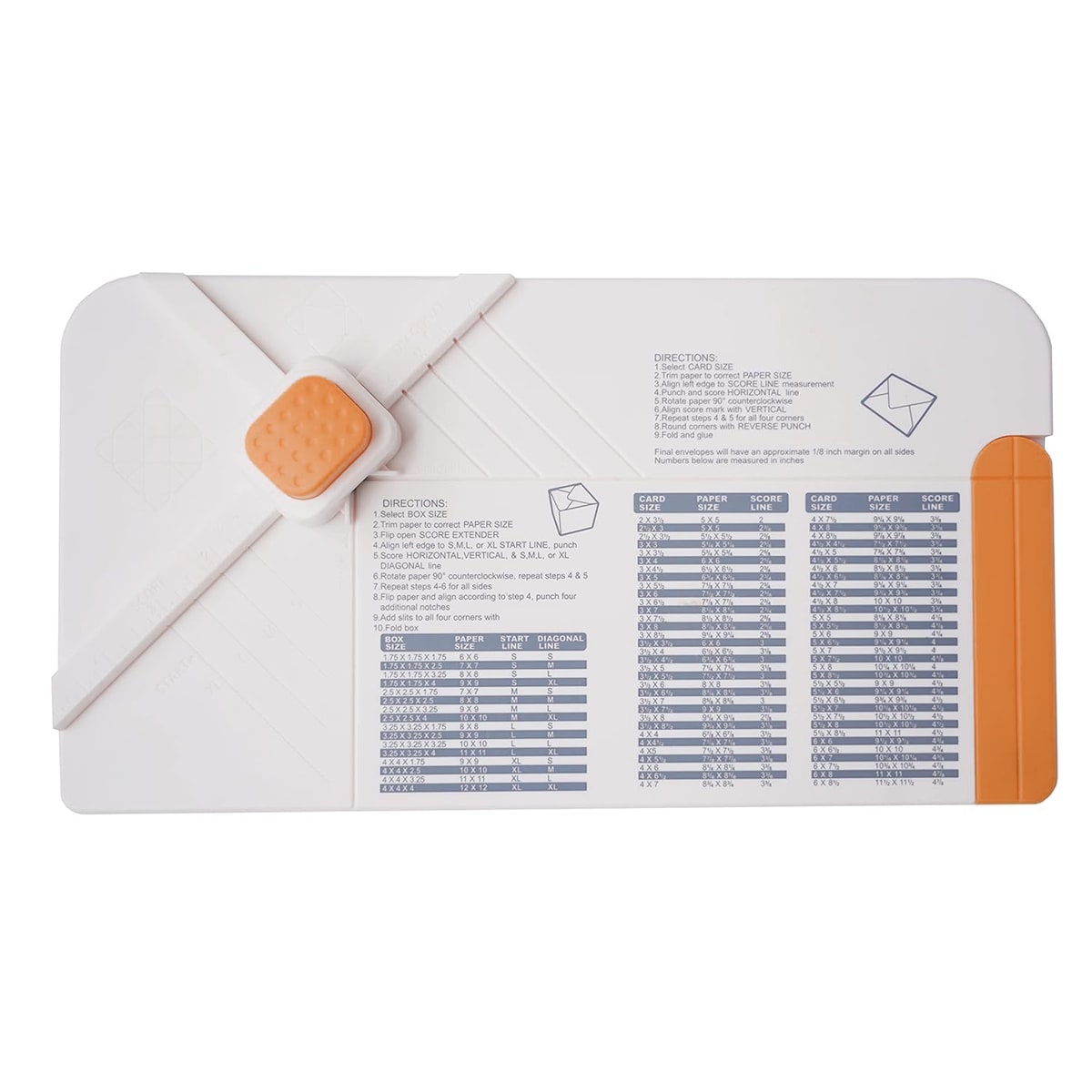 Plegadora Perforadora De Papel Sobres, Cajas Y Lazos 3 En 1 Naranja Esquinas8