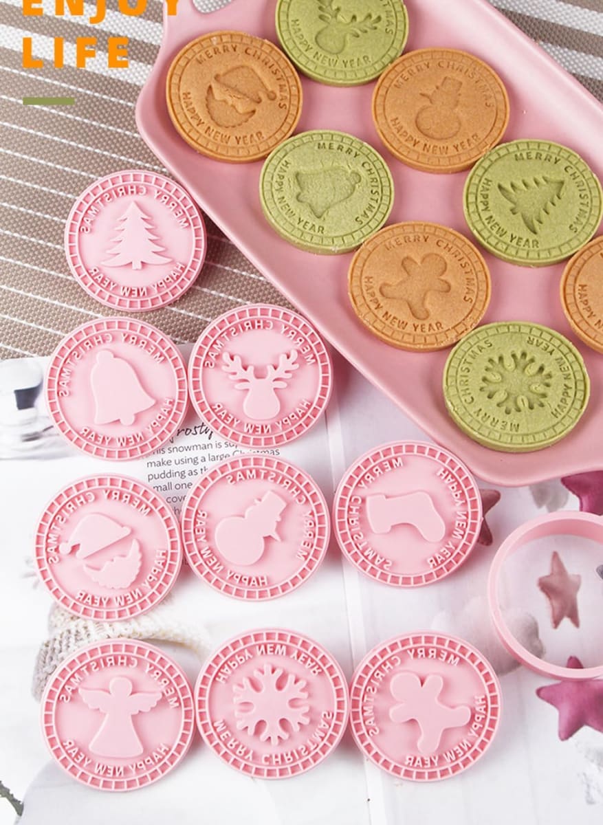 Set Cortador Marcador Navidad N°8 - 9 Diseños5