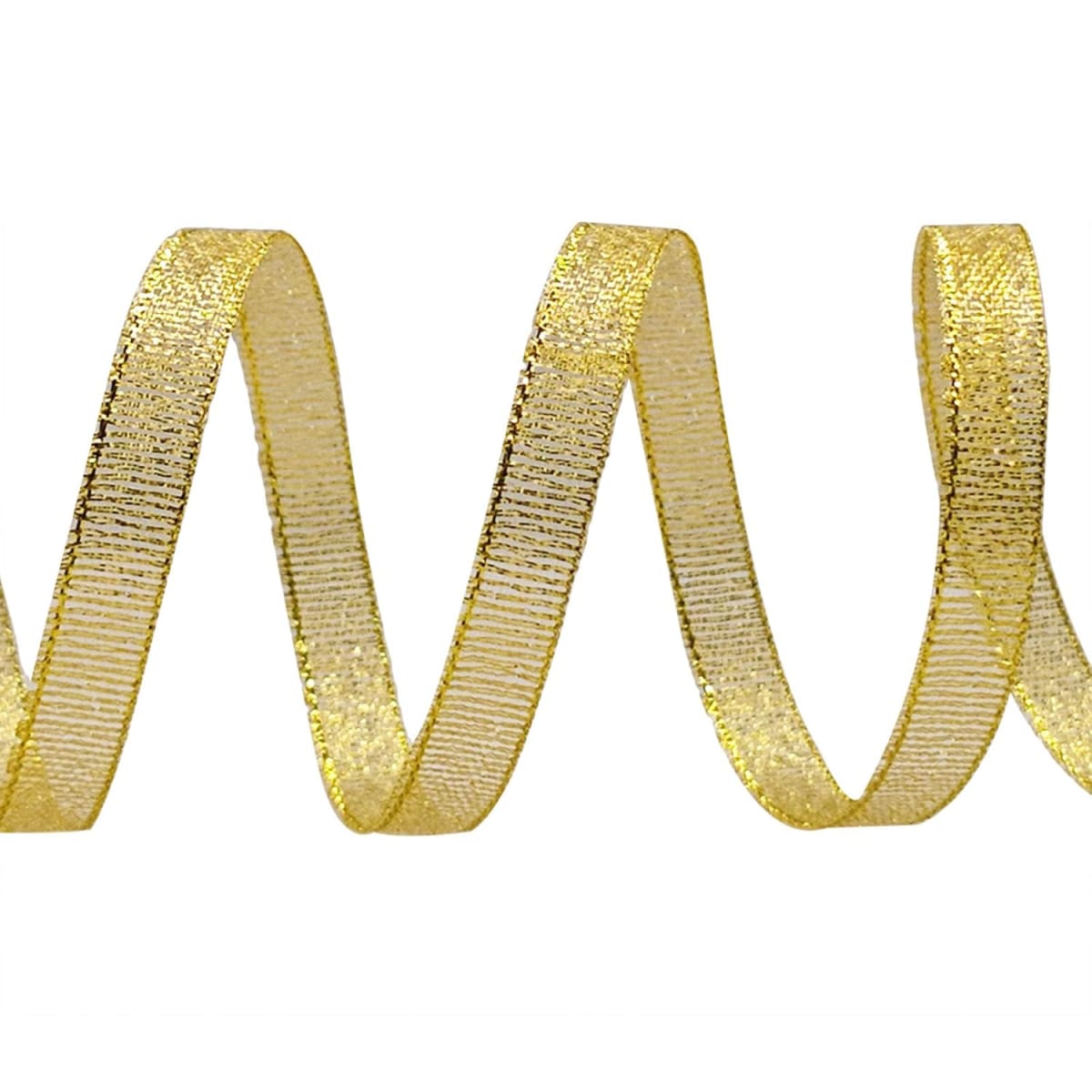 Cinta de Tela para Lazo Liso Dorado 5 mts.3