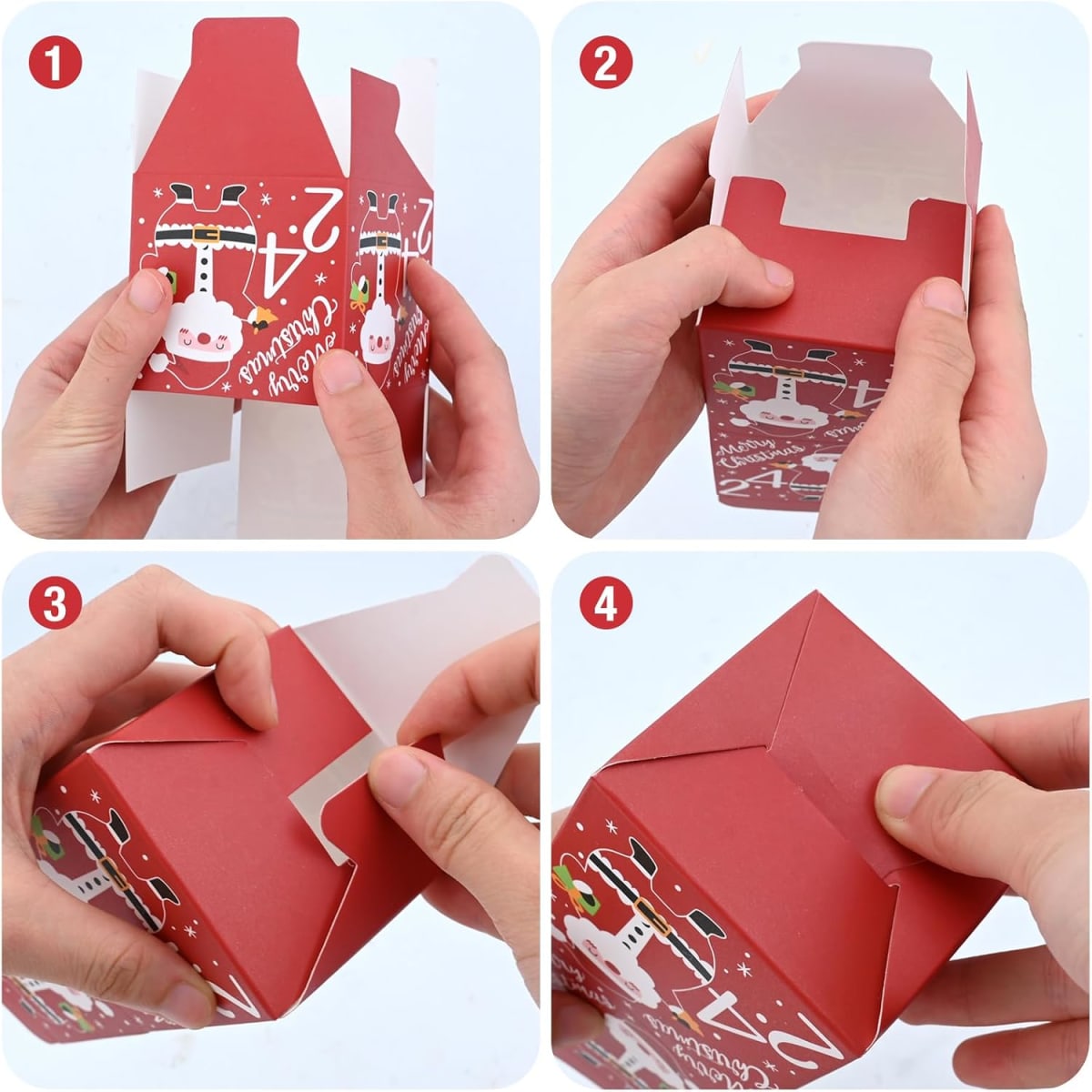 Set 24 Cajas Calendario de Adviento 7x7x7 cm.7