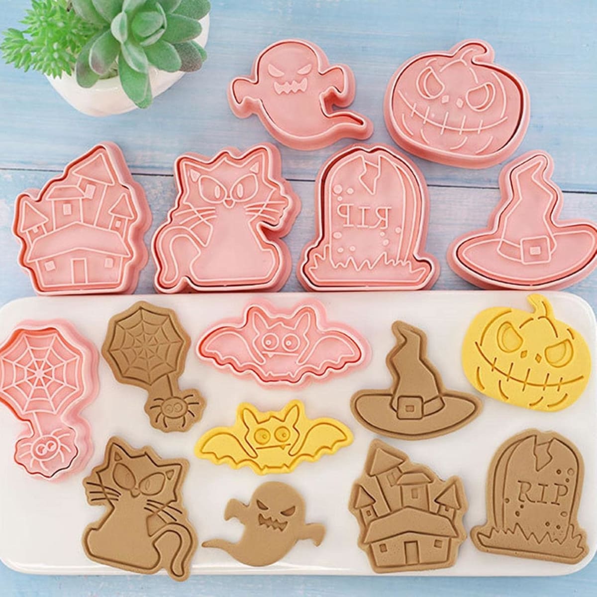 Set Cortador Marcador Halloween N°6 - 8 Diseños3
