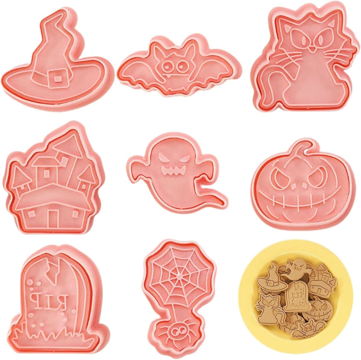 Set Cortador Marcador Halloween N°6 - 8 Diseños6