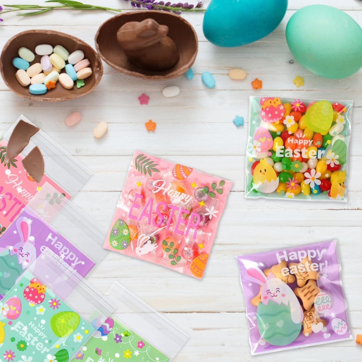 Bolsa Celofán Pascua N°2 10x10 con Adhesivo - 100 Unidades3