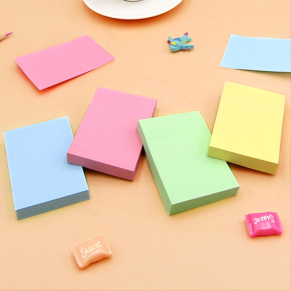 Notas Adhesivas 400 Hojas 3,8x5 Cm. 4 Colores3