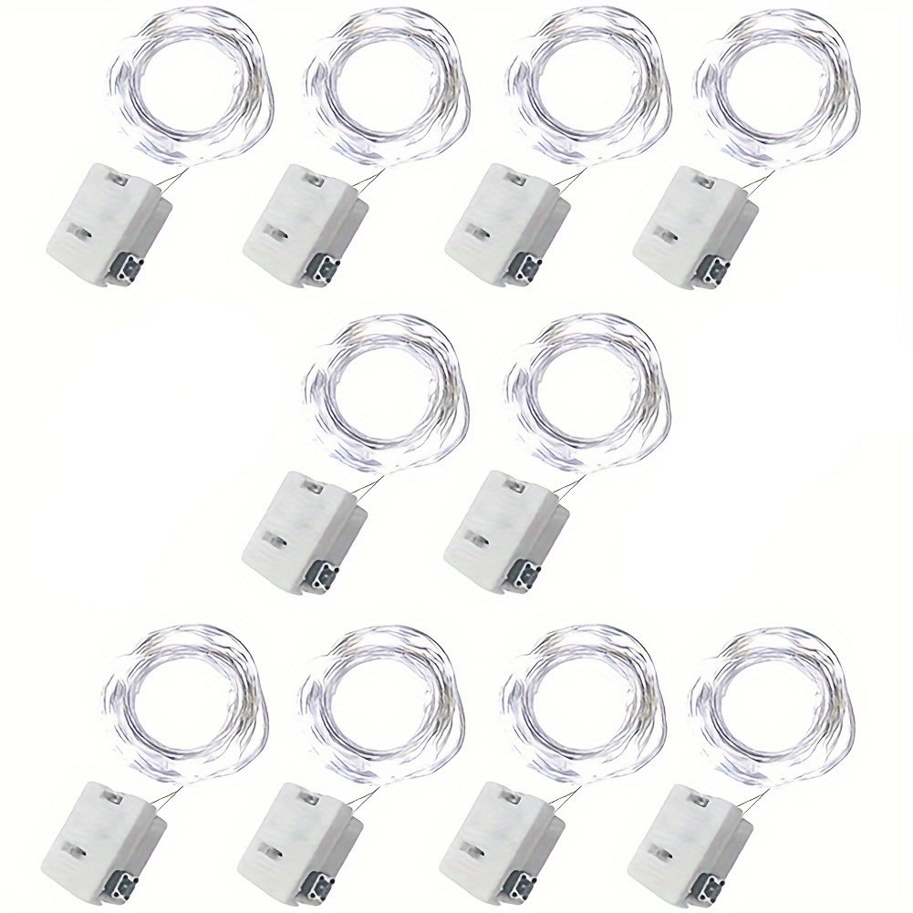 Guirnalda Luces Hada Blanco 10 Led - 1 Metro - 10 Unidades2
