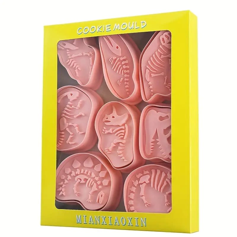 Set Cortador Marcador Fósiles de Dinosaurio 8 Diseños6