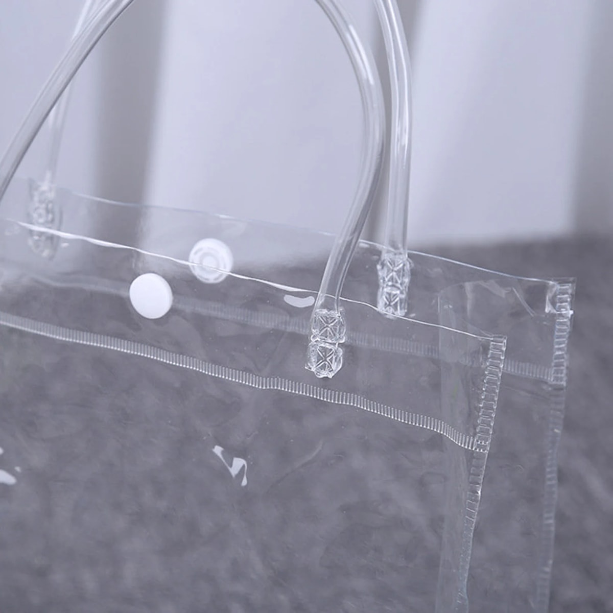 Bolsas Pvc Transparente Con Asa 26x20x8 Cm. 5 Unidades6
