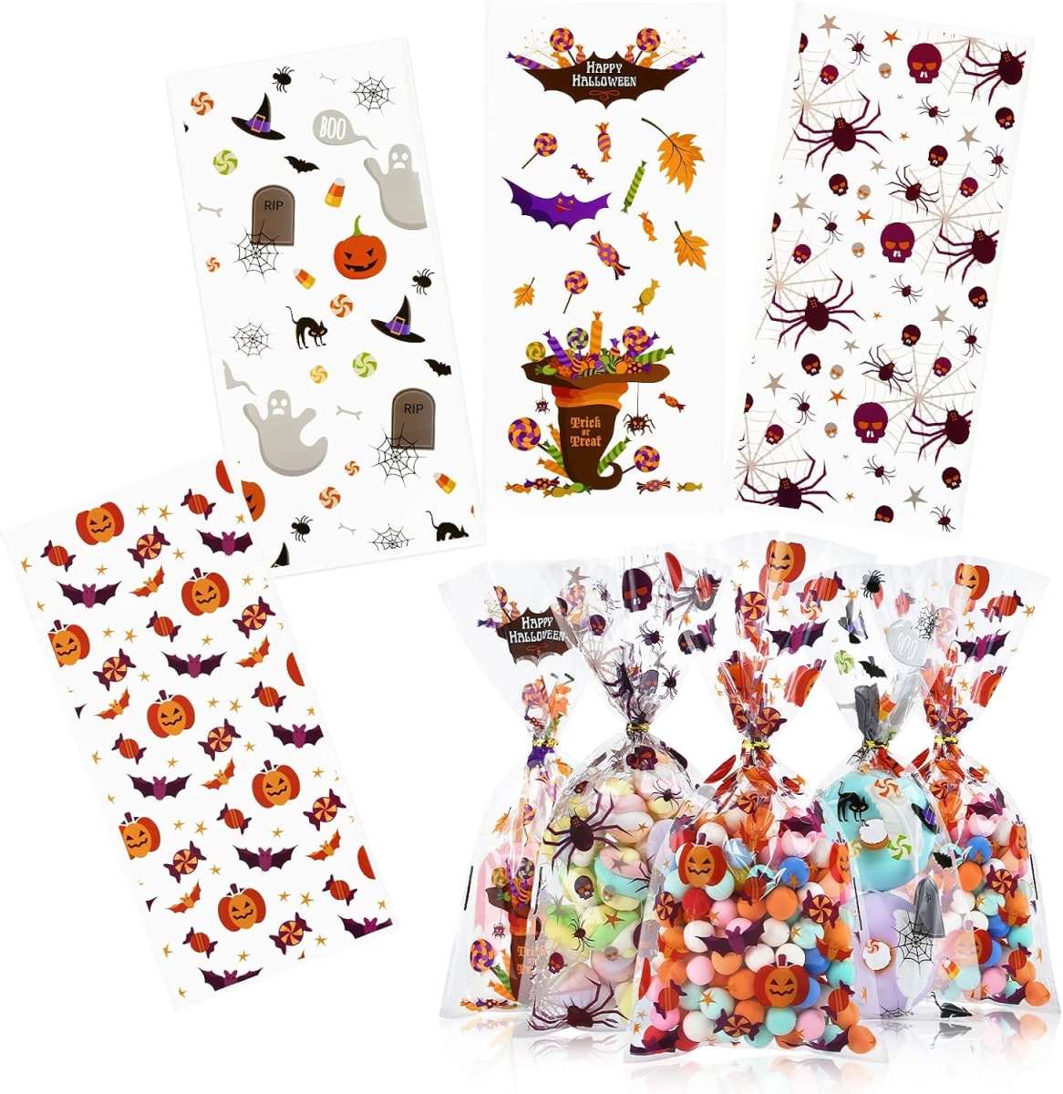 Set Bolsas Celofán Halloween N°1 - 12 Unidades3