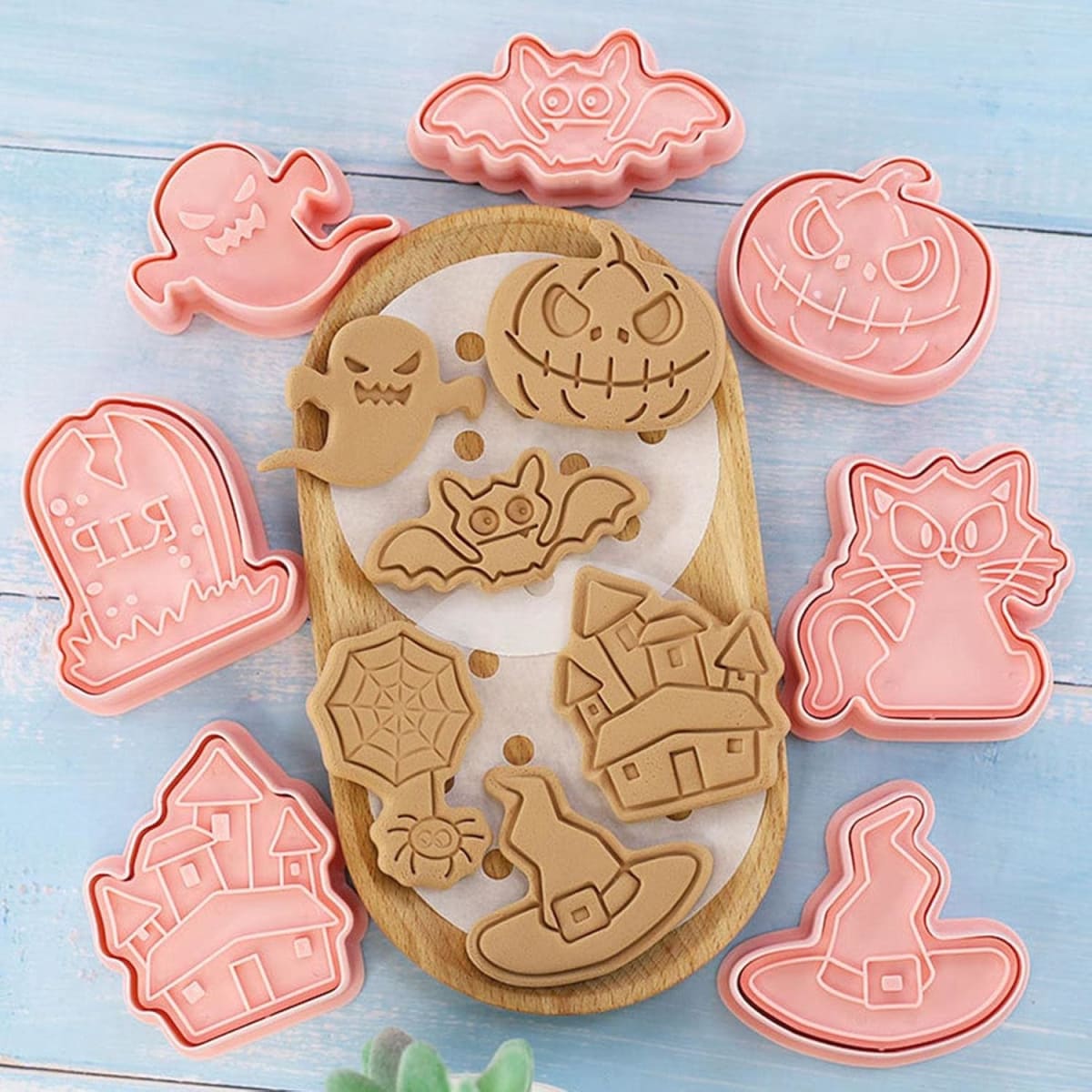 Set Cortador Marcador Halloween N°6 - 8 Diseños2