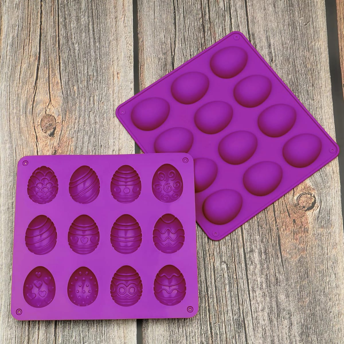 Molde Huevos Diseño 12 Cavidades Silicona4
