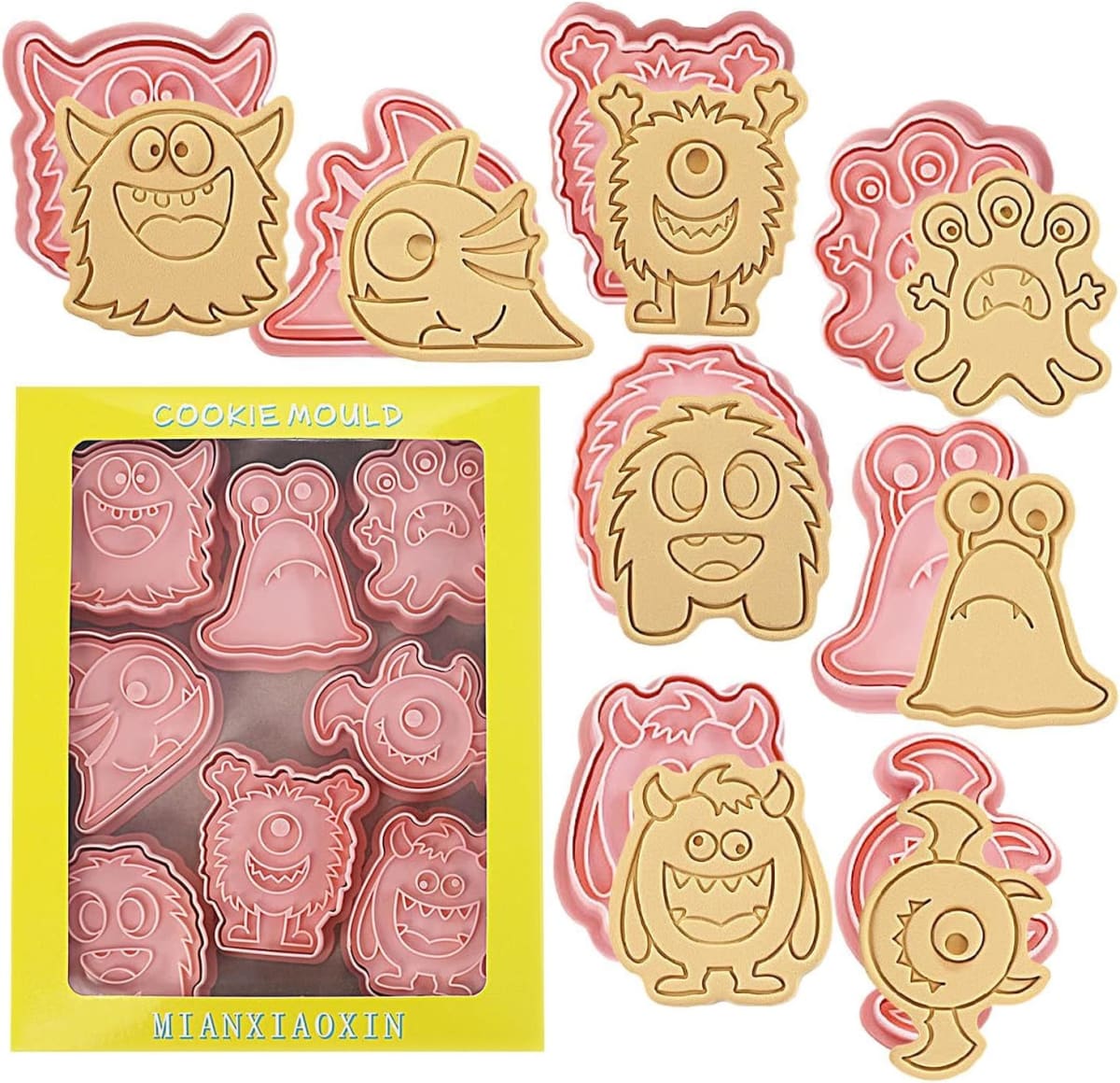 Set Cortador Marcador Monstruos 8 Diseños 0