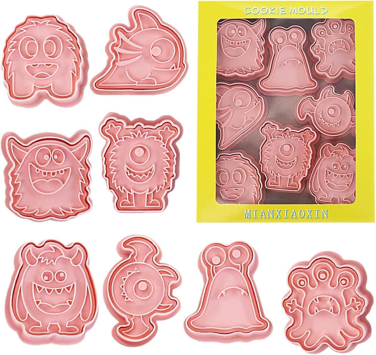 Set Cortador Marcador Monstruos 8 Diseños6