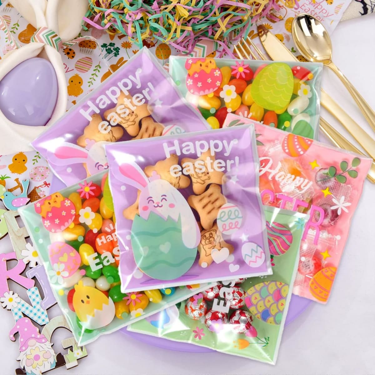 Bolsa Celofán Pascua N°2 10x10 con Adhesivo - 100 Unidades2