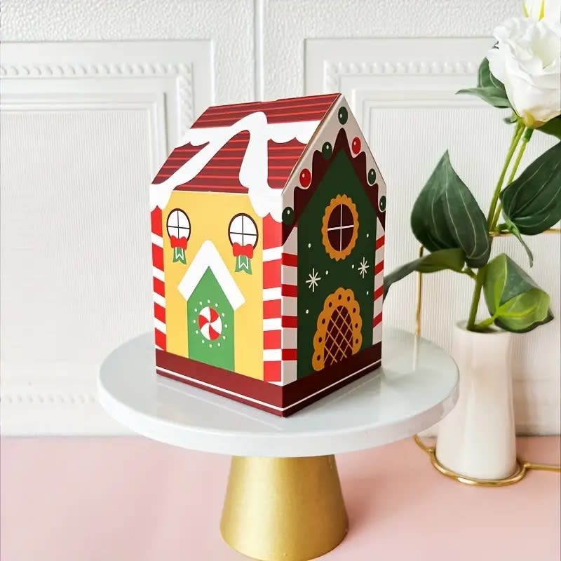 Set Cajas Casa Navidad N°7 14x8,5x8,5 cm. 4 Unidades2