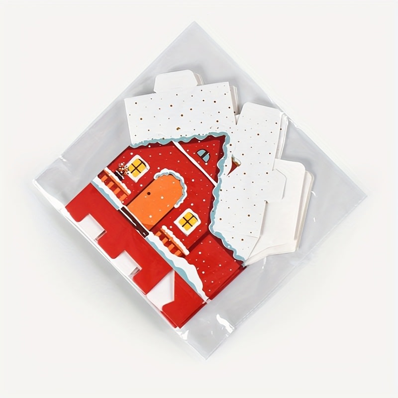 Set Cajas Casa Navidad N°10 14,5x12x4,5 cm. 4 Unidades5