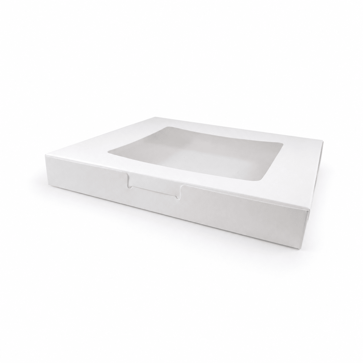 Caja Cartulina Blanca para 9 Alfajores 20x20x2.5 cm. 10 Unidades2