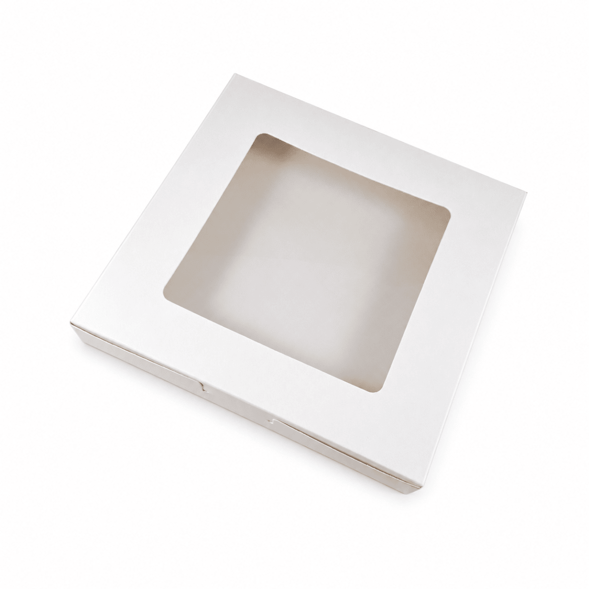 Caja Cartulina Blanca para 9 Alfajores 20x20x2.5 cm. 10 Unidades3
