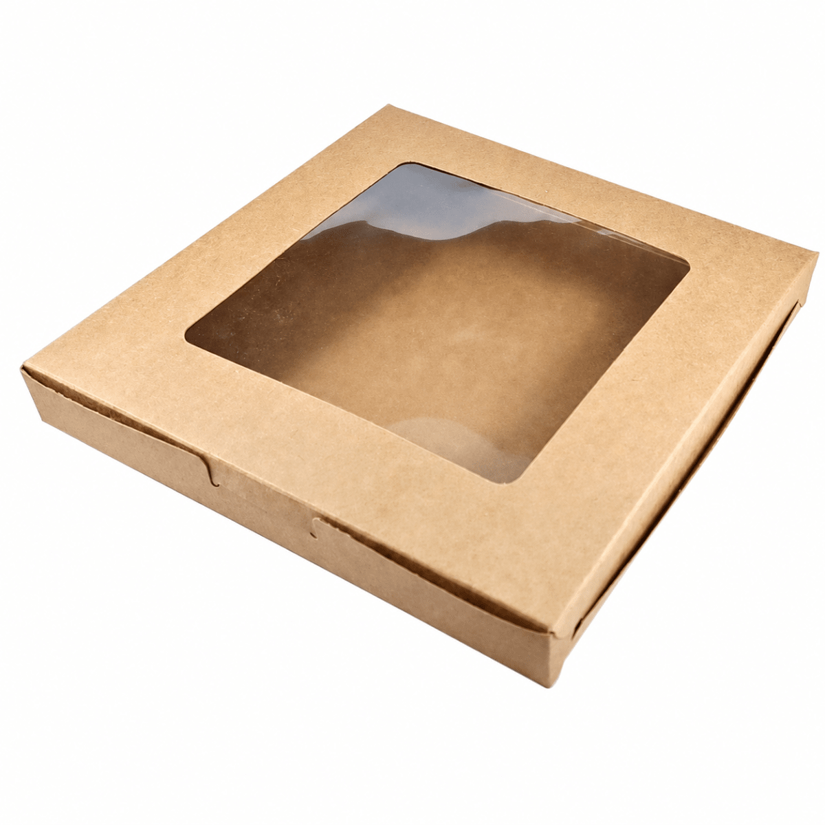 Caja Kraft para 9 Alfajores 20x20x2.5 cm. 10 Unidades1