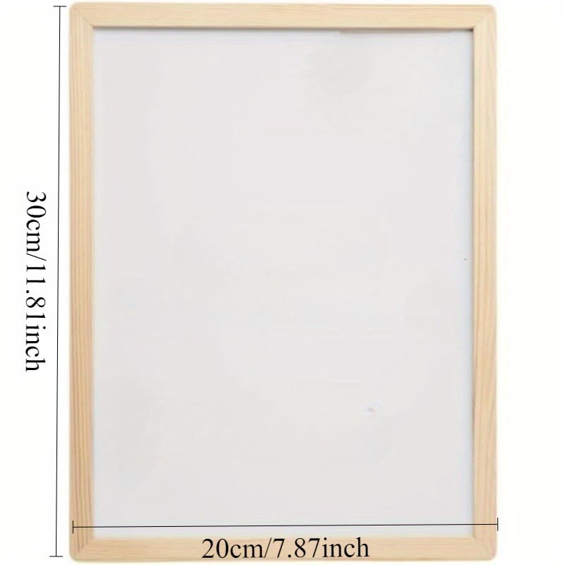 Pizarra Acrilica Marco Madera 20x30 cm. Blanca6