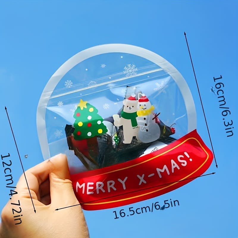 Bolsa Doypack Bola de Nieve con Fuelle y Cierre 16x18 cm. 5 Unidades7