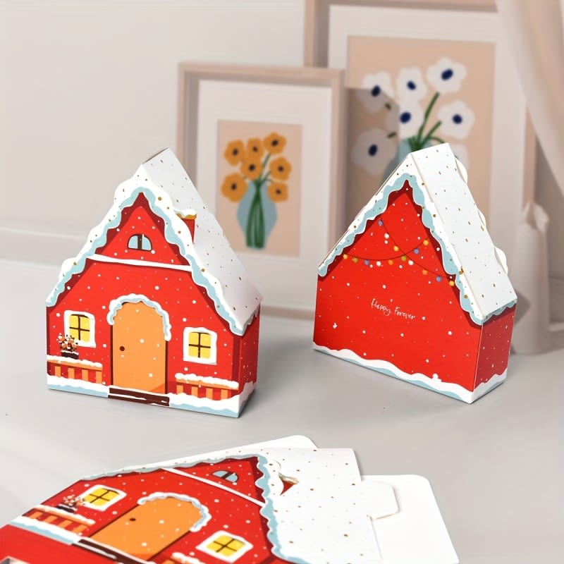 Set Cajas Casa Navidad N°10 14,5x12x4,5 cm. 4 Unidades7