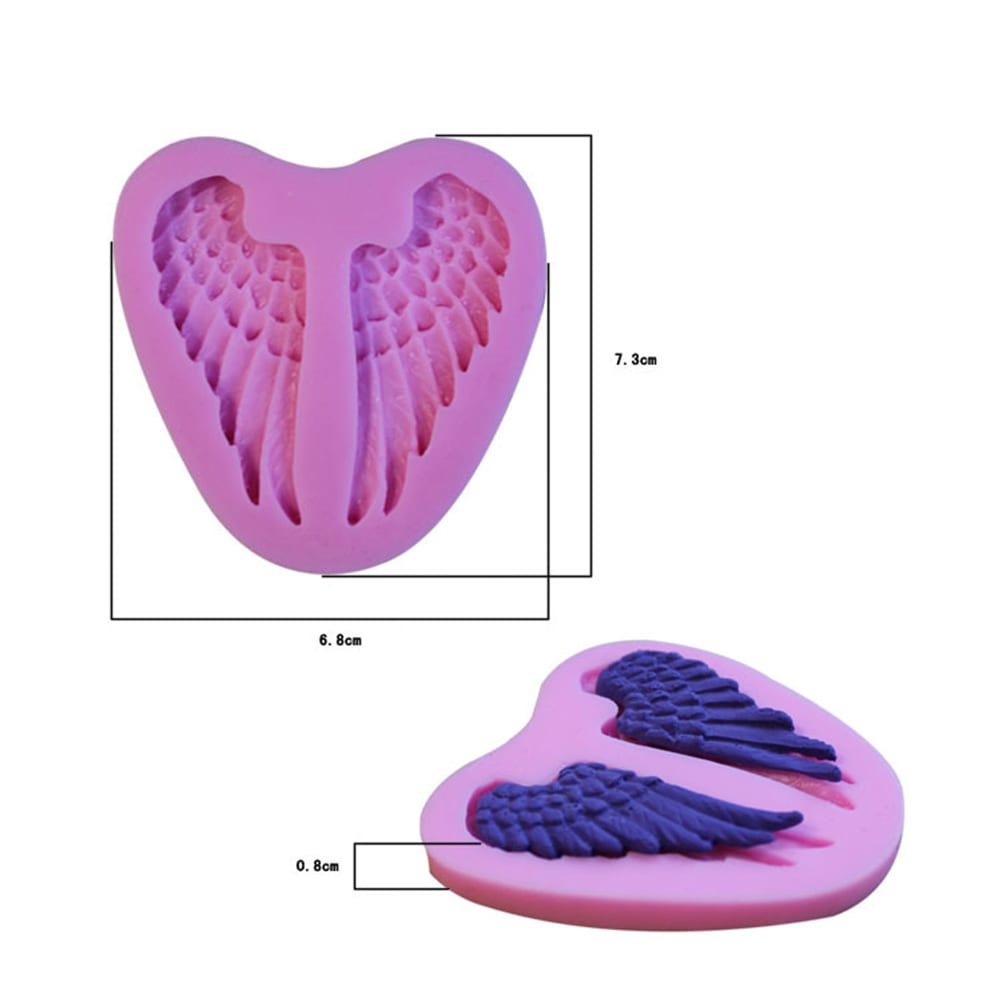 Molde Fondant Alas Silicona1