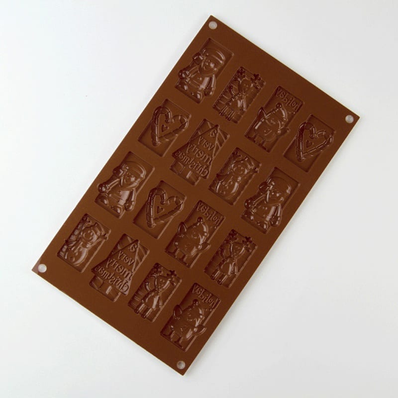 Molde Tabletas Navidad 16 Cavidades Silicona7