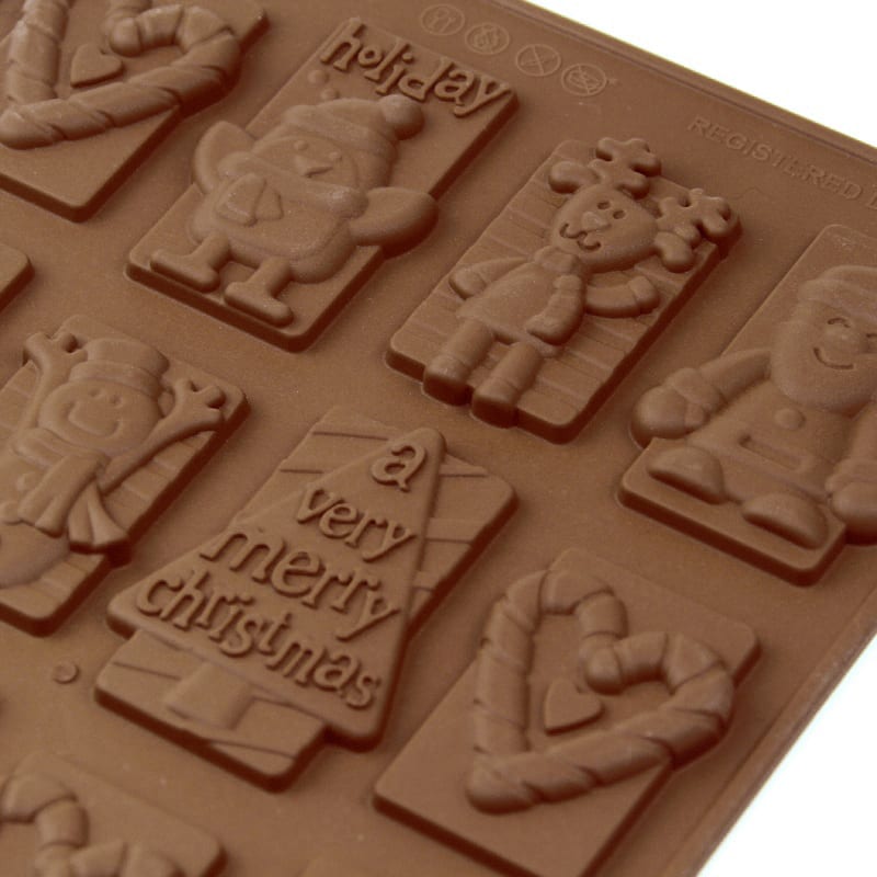 Molde Tabletas Navidad 16 Cavidades Silicona4