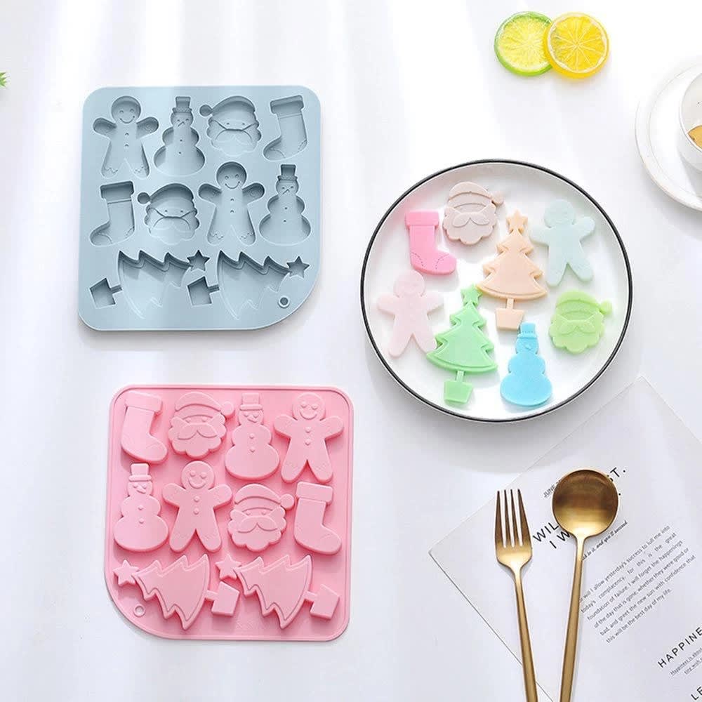 Molde Silicona 10 Figuras de Navidad2