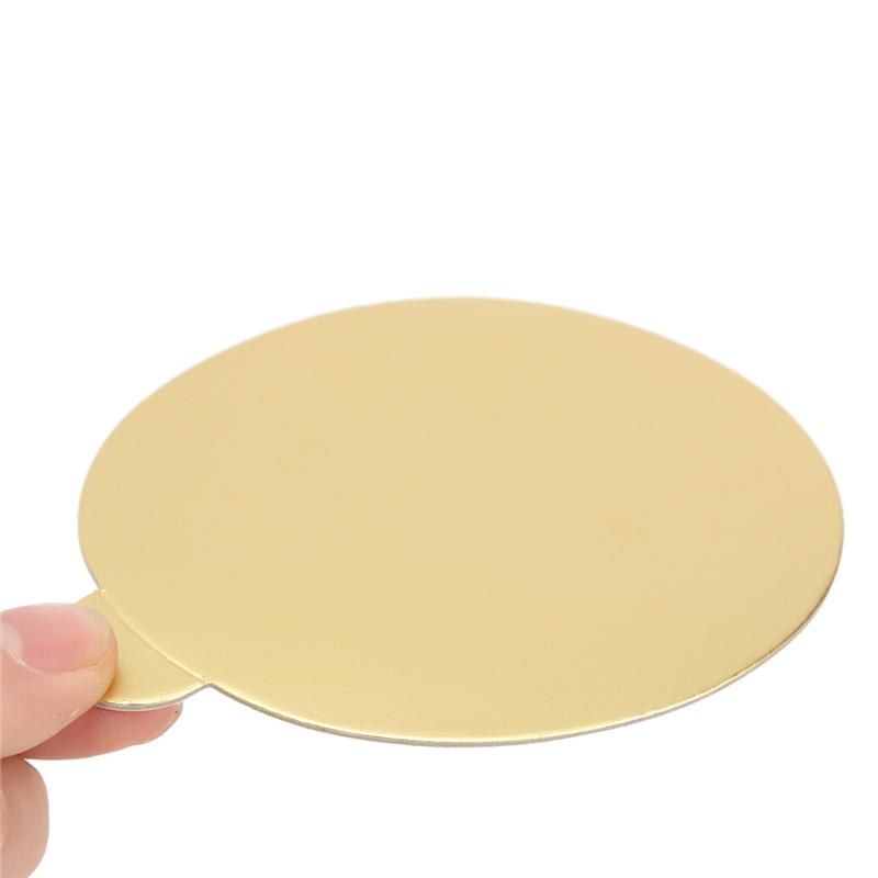 Bandeja Porción Dorada Redonda 50 Unidades3