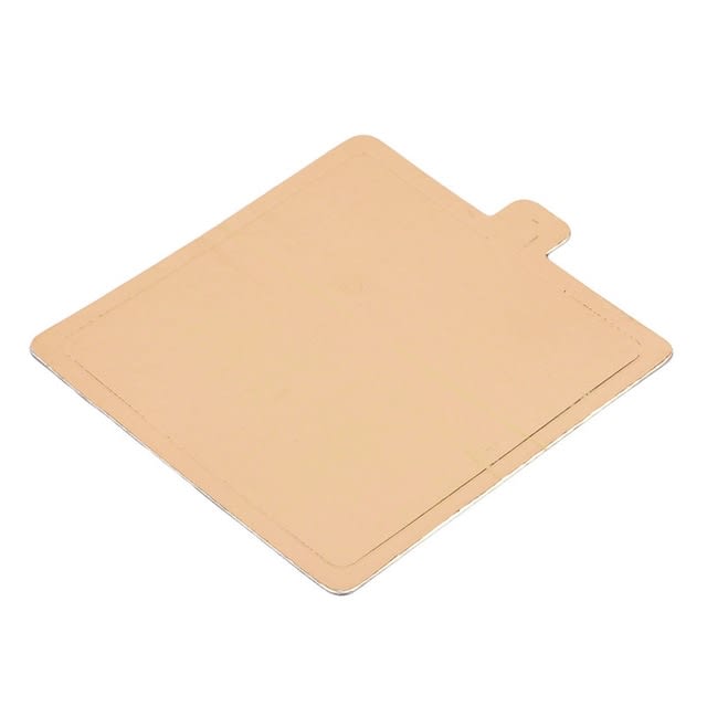 Bandeja Porción Dorada Cuadrada 100 Unidades2