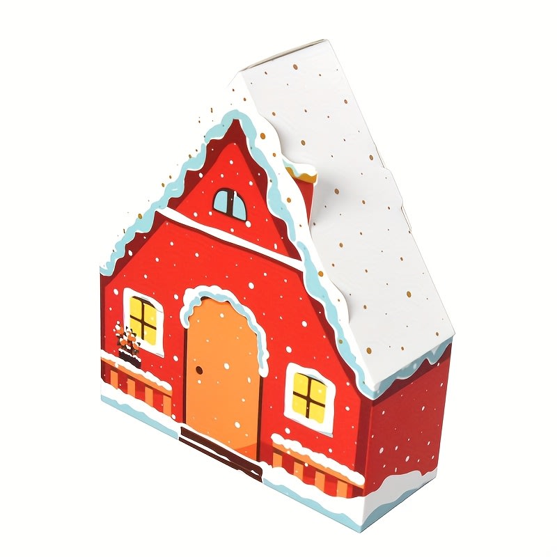 Set Cajas Casa Navidad N°10 14,5x12x4,5 cm. 4 Unidades 0