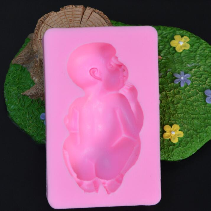 Molde Fondant Bebé Grande Silicona2