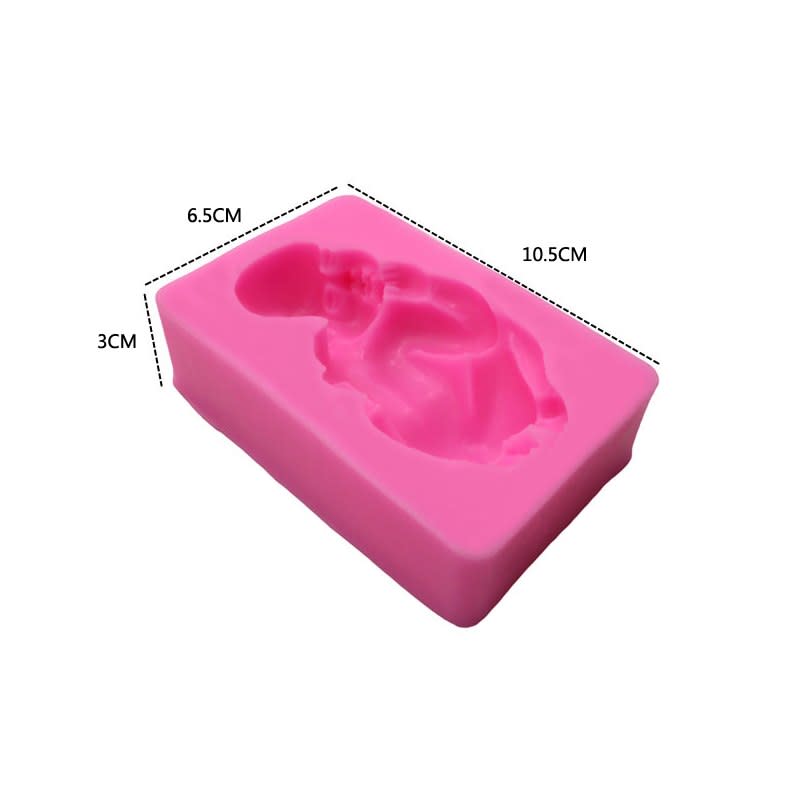 Molde Fondant Bebé Grande Silicona3