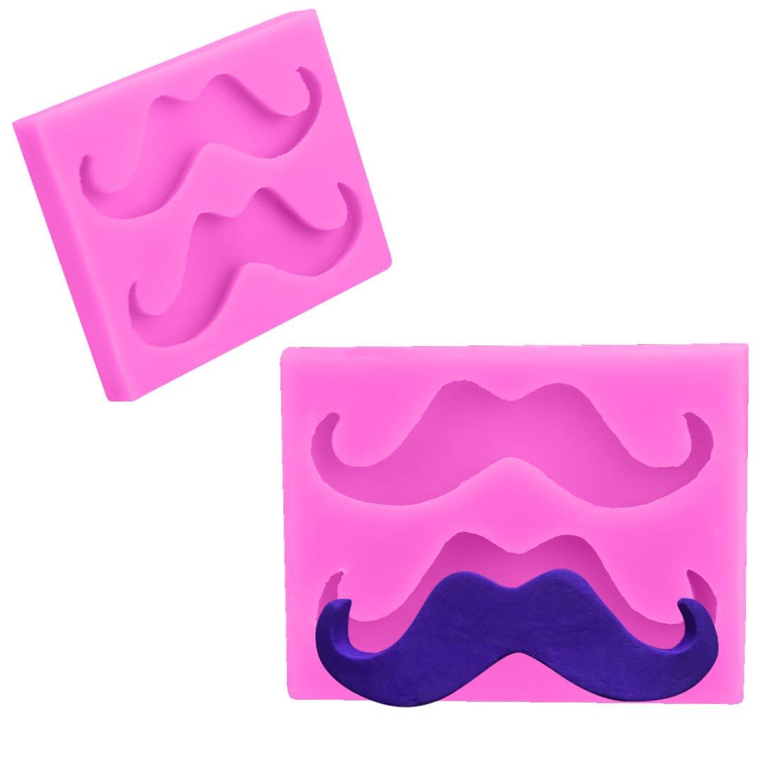 Molde Fondant Bigotes Grandes Silicona1