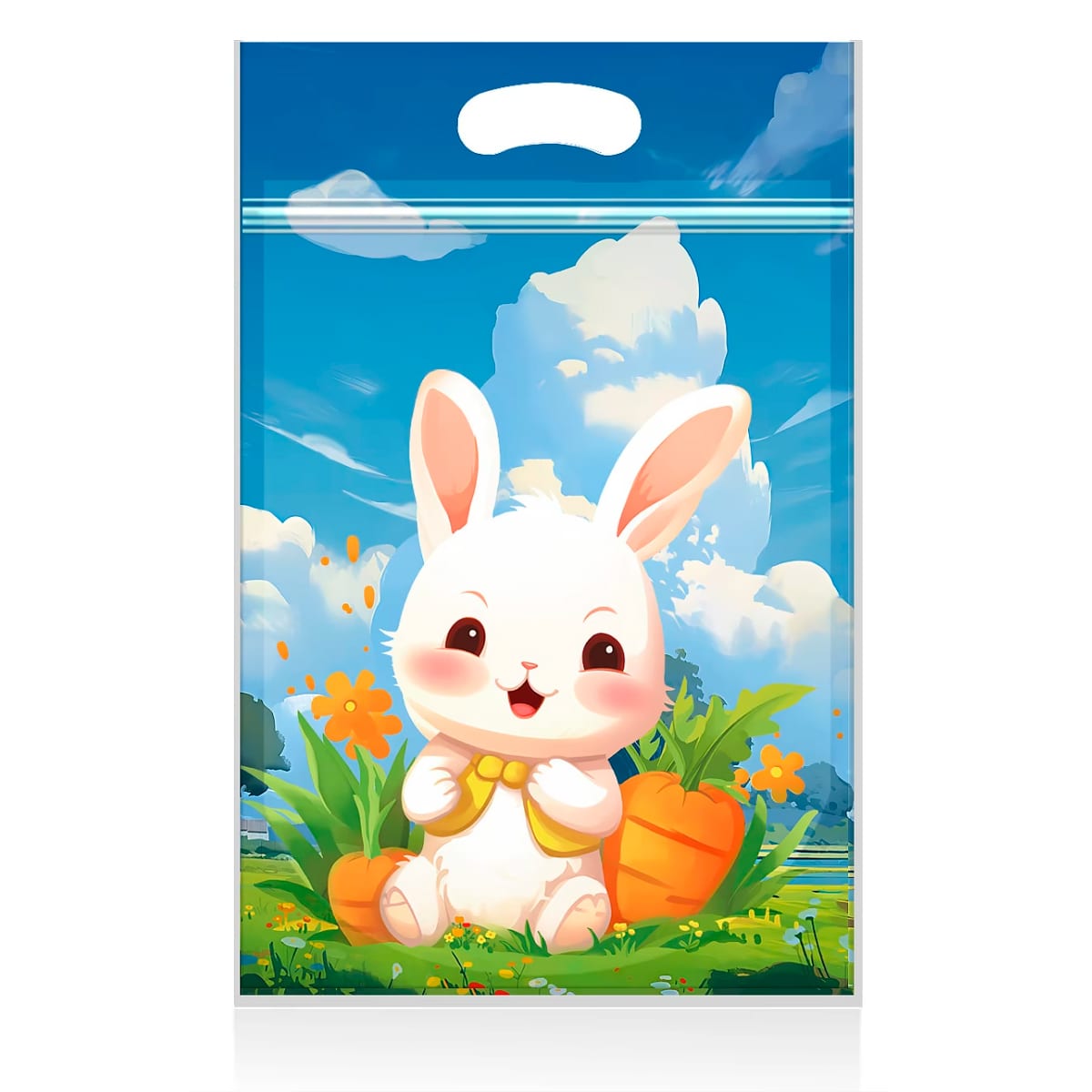 Bolsa Conejo Pascua con Fuelle y Cierre 5 Unidades2