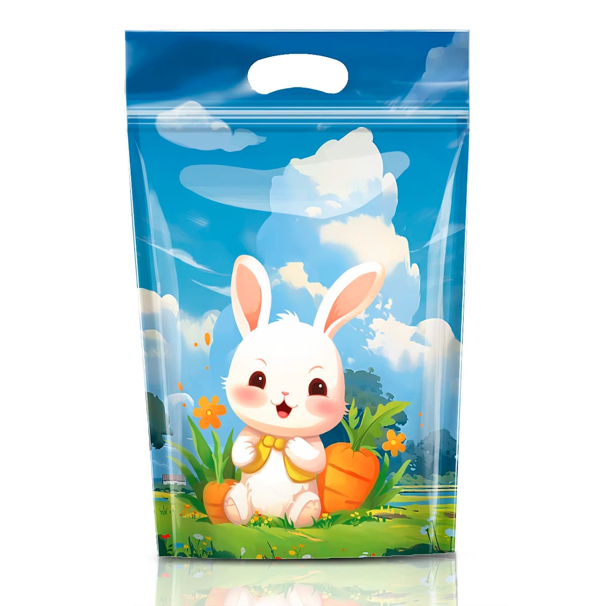 Bolsa Conejo Pascua con Fuelle y Cierre 5 Unidades 0